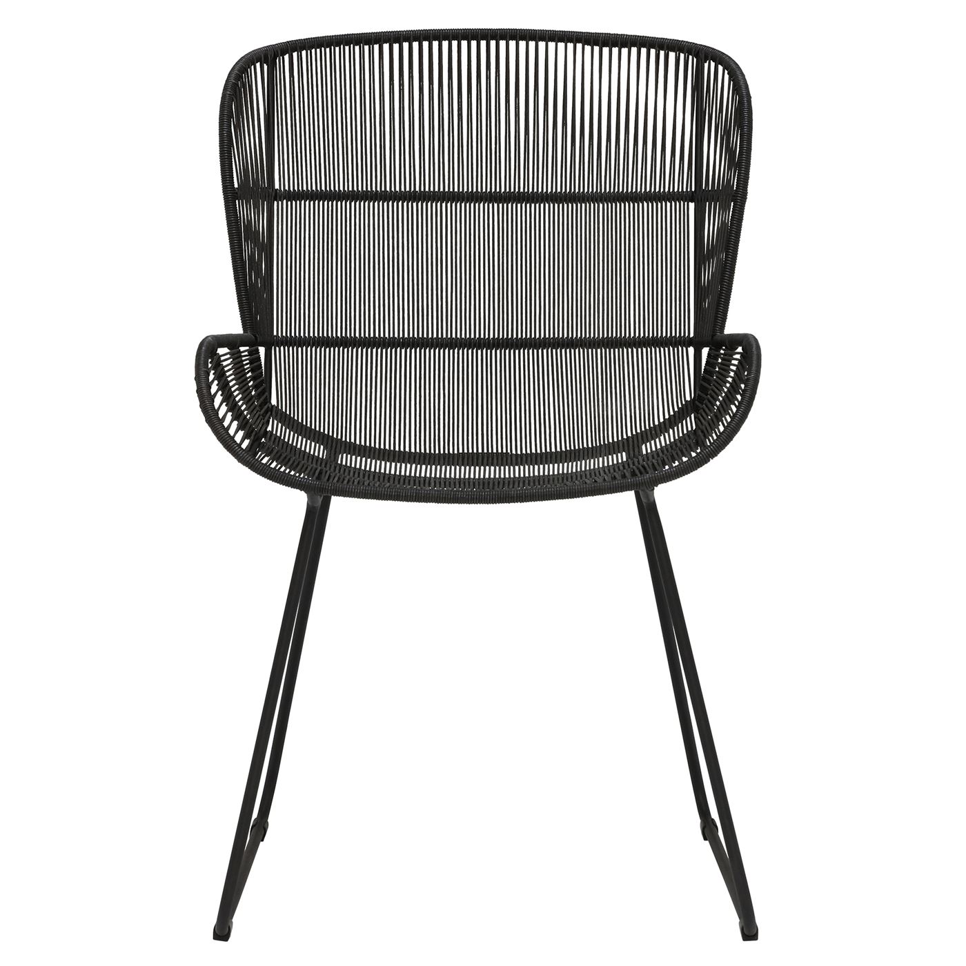 Butterfly Black Rope Butterfly Garden Chair, Lava