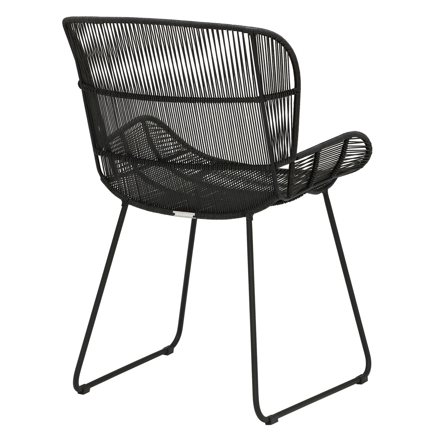 Butterfly Black Rope Butterfly Garden Chair, Lava