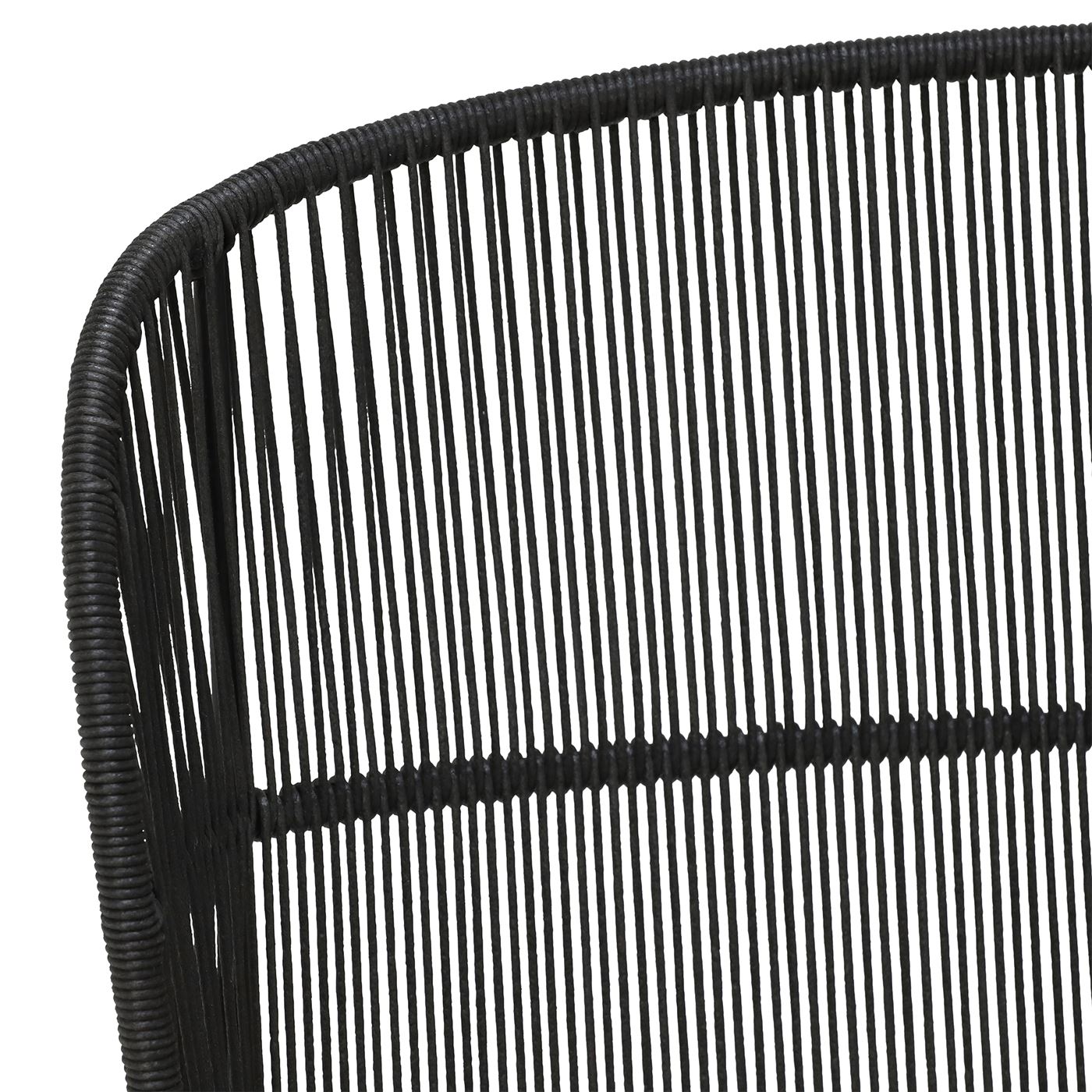 Butterfly Black Rope Butterfly Garden Chair, Lava