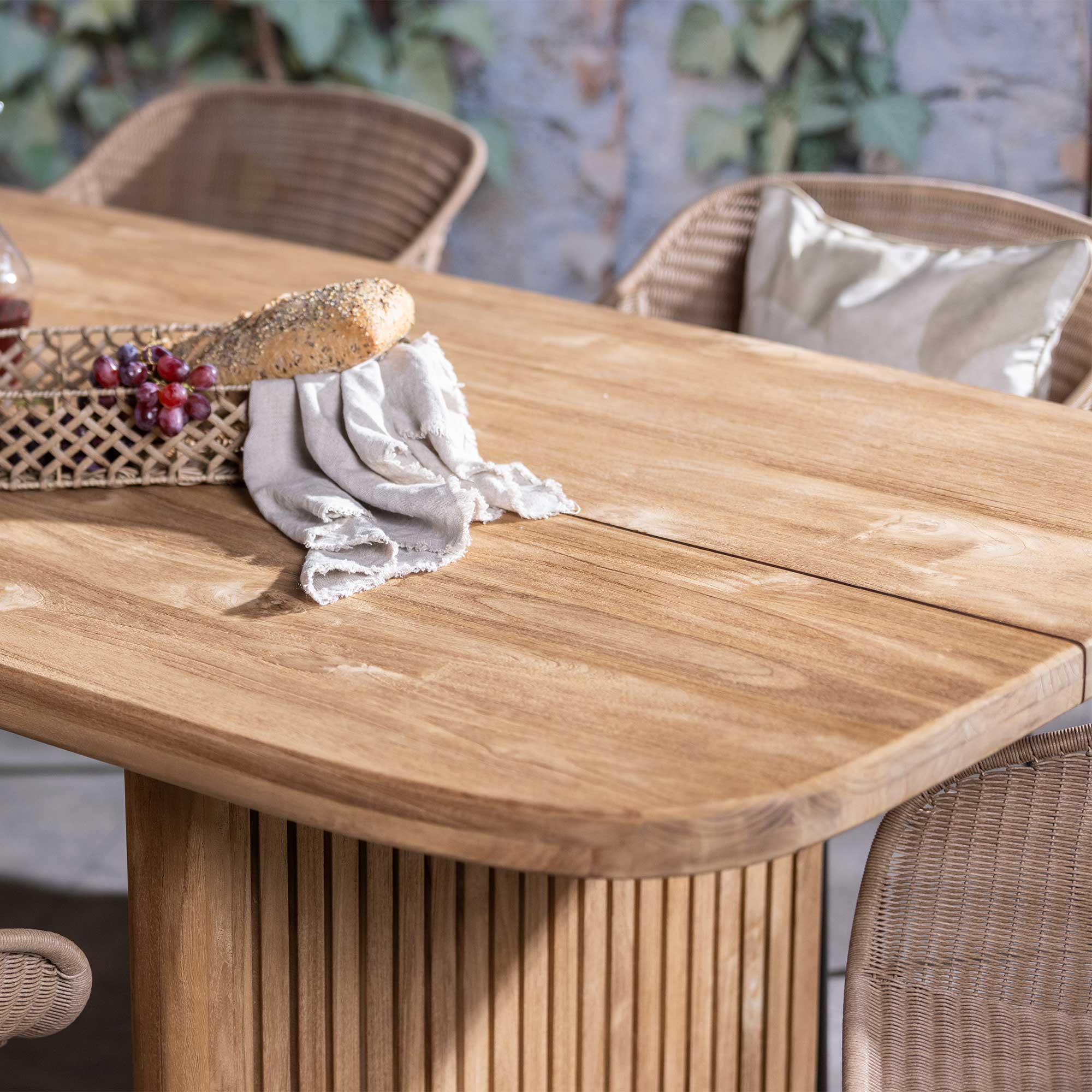 Salta 240cm Honey Teak Wood Garden Table