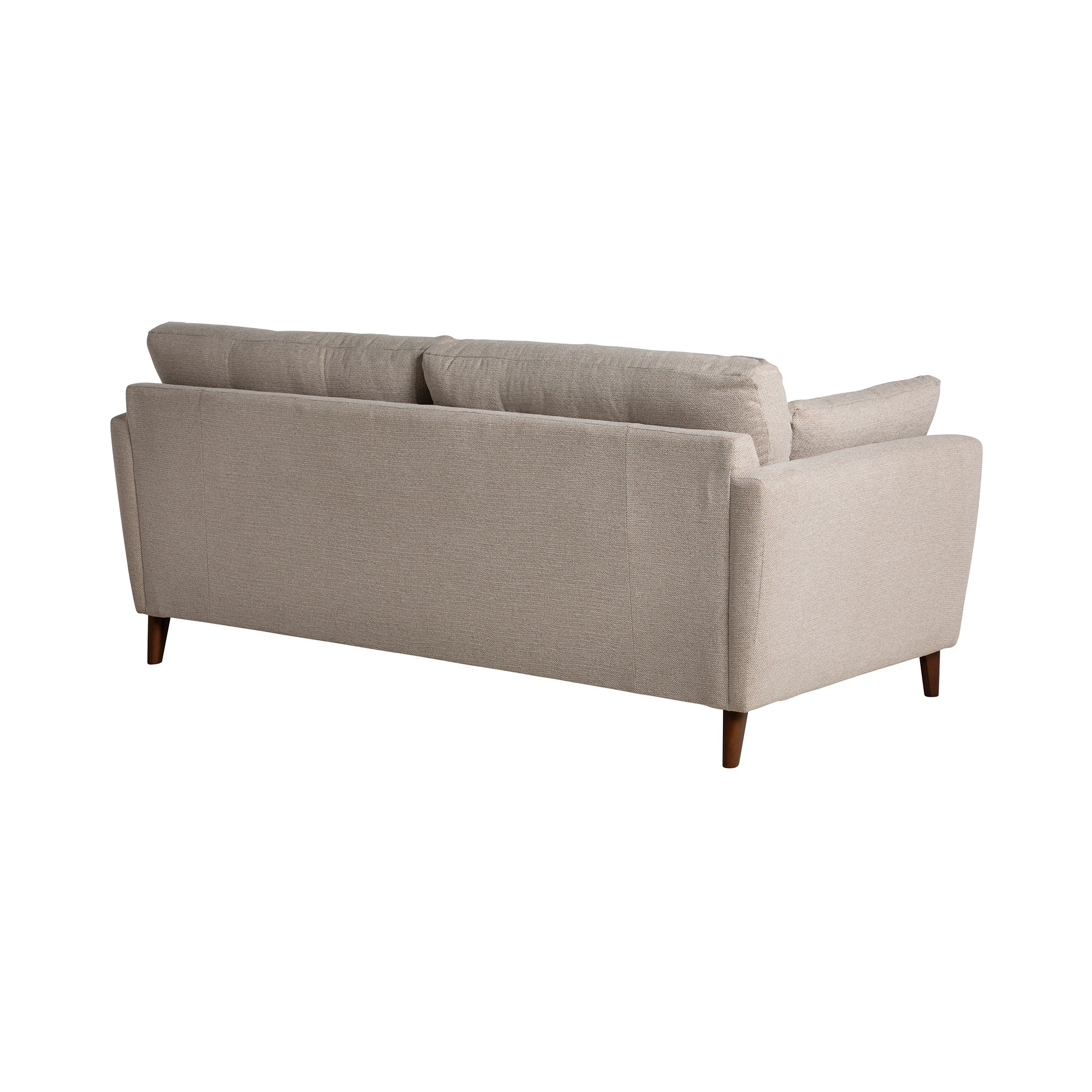 Benton Medium Neutral Fabric Sofa, Medium Feet